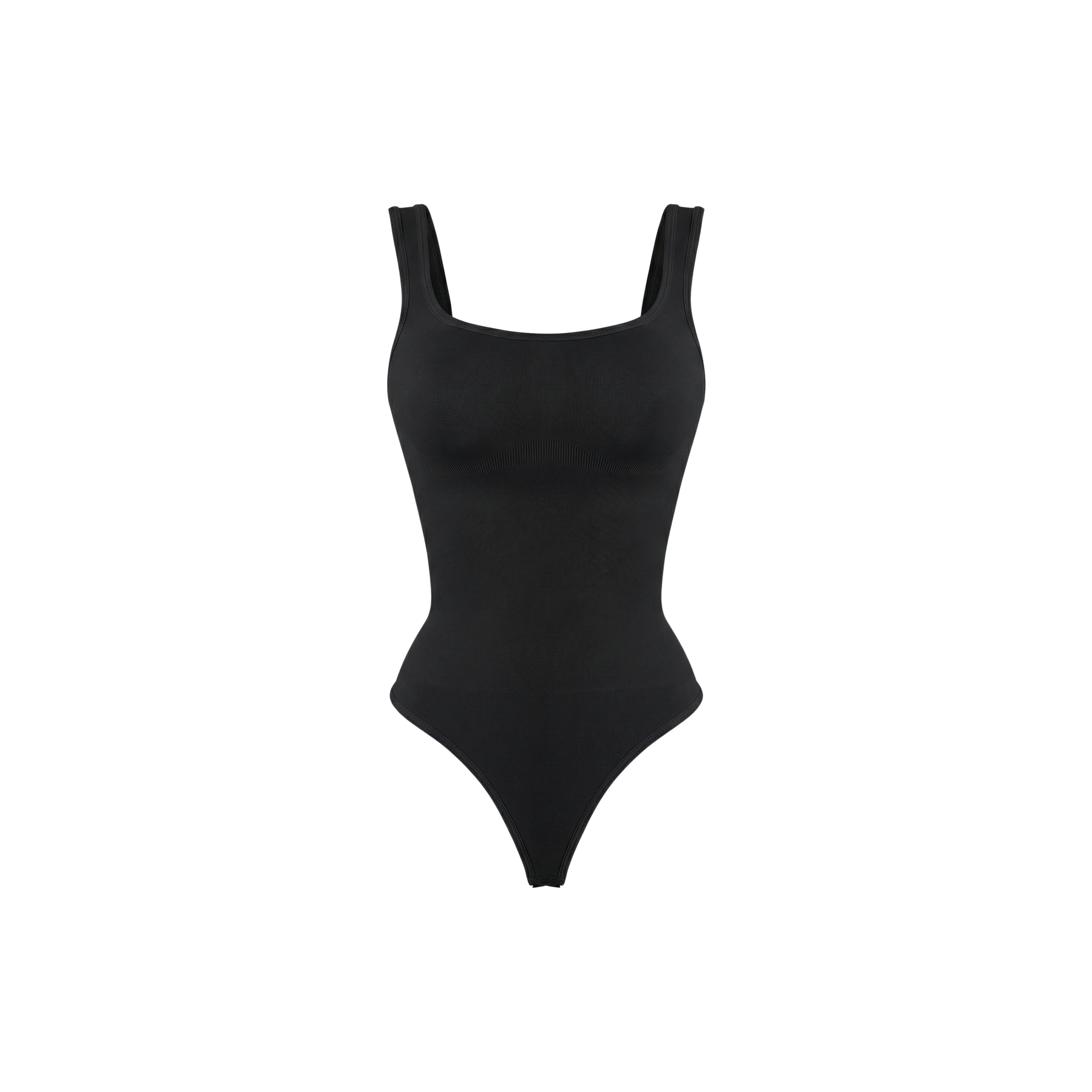 Black swimsuit on a white background