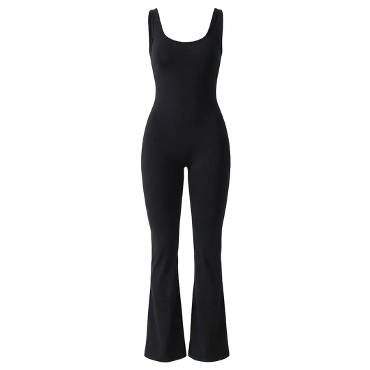 Flared Scrunch Jumpsuit