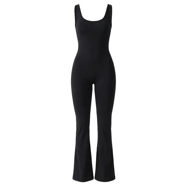 Flared Scrunch Jumpsuit