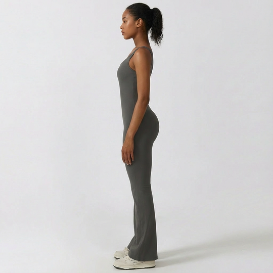 Flared Scrunch Jumpsuit