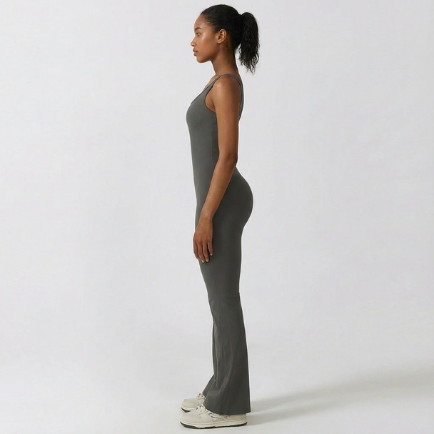 Flared Scrunch Jumpsuit