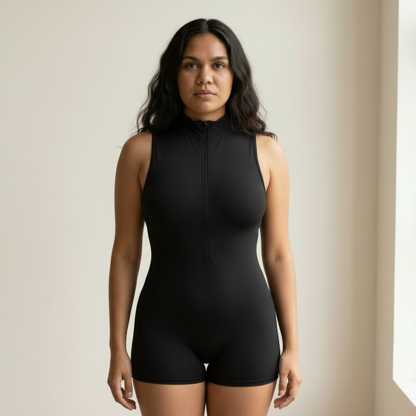 Scrunched Zip Jumpsuit