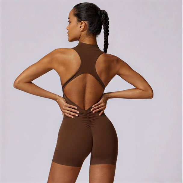 Scrunched Zip Jumpsuit