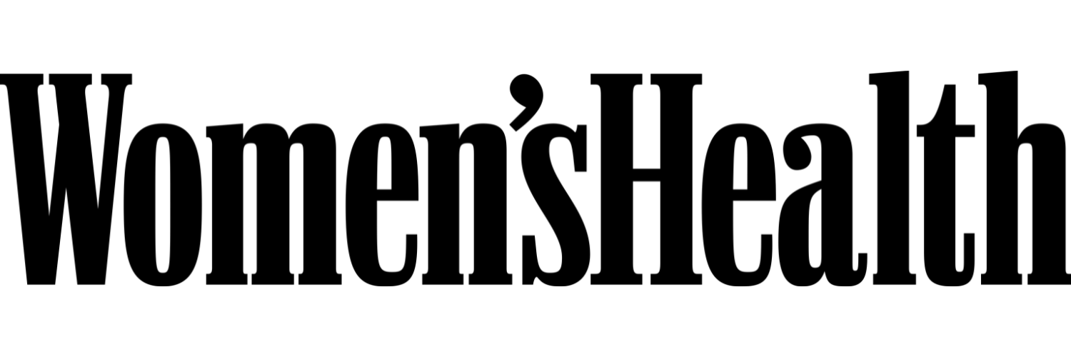 Black 'Women's Health' logo on a transparent background
